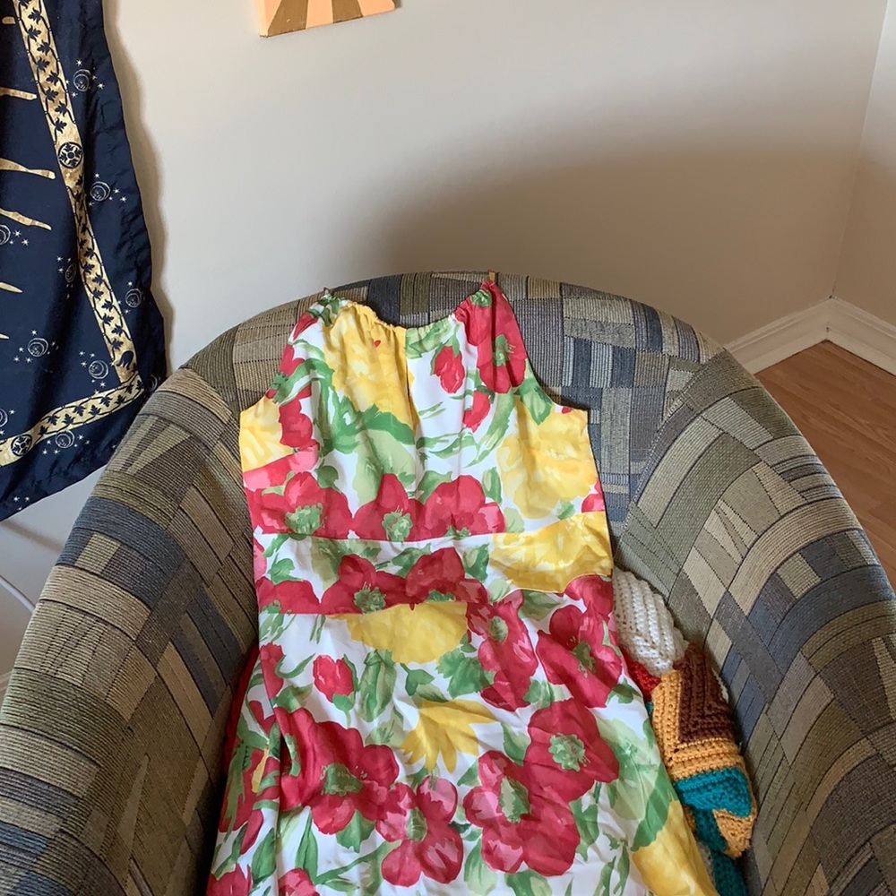 Perfect condition, vintage Loft fruit sun dress